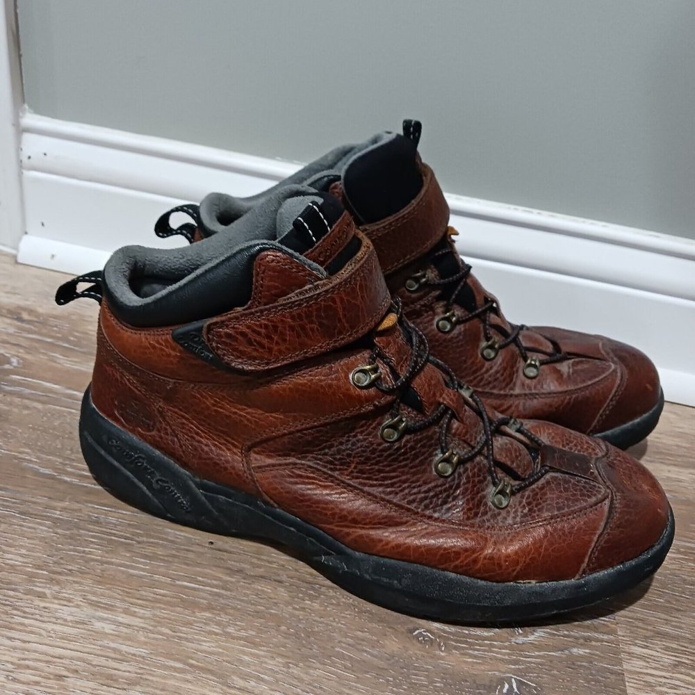 Dr Comfort Ranger Brown Leather Diabetic Ankle Boots 9420 Size 11.5W